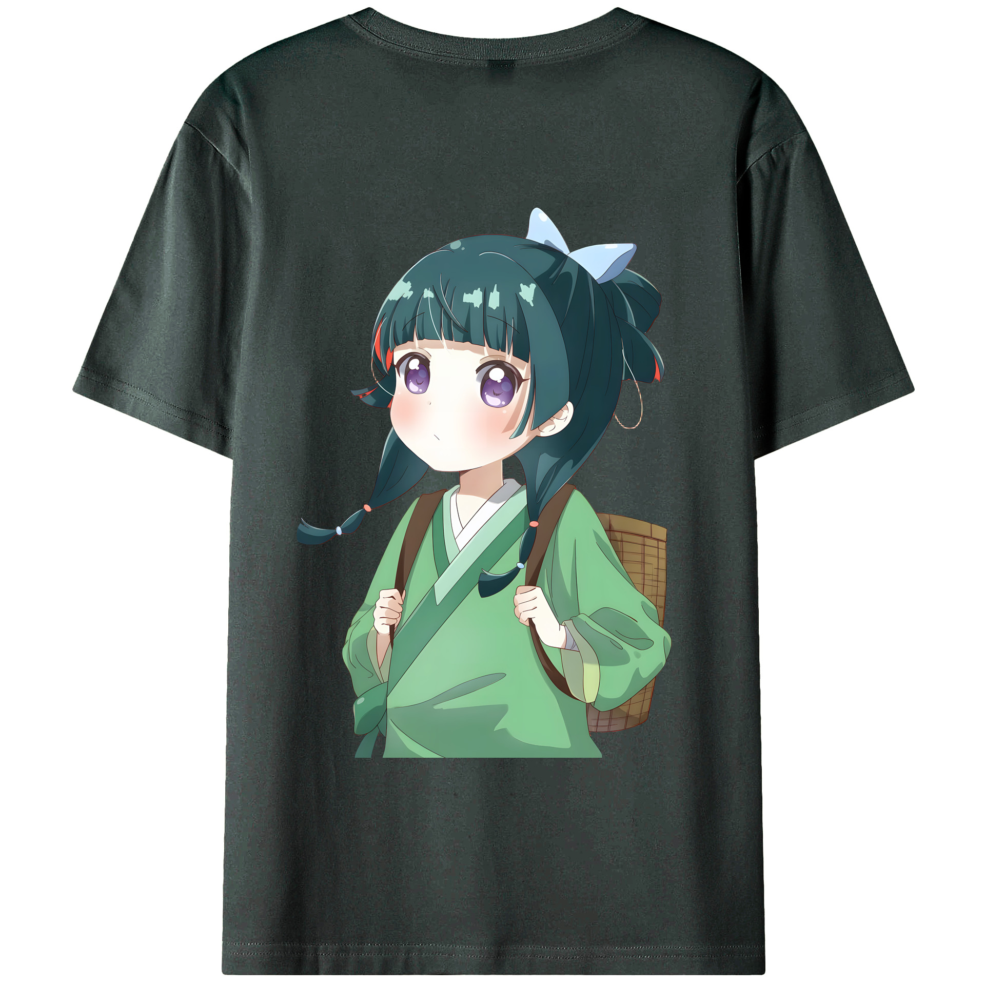 （画像用） 薬屋のひとりごと The Apothecary Diaries 綿100％ メンズ半袖Tシャツ（バックプリント） 通気性